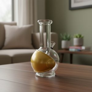 6″ Round Base Mini Glass Bong (JBLMIN-07-1A)