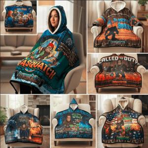 Sherpa Lined SquatchSwag Wearable Hooded Blanket - (4130)