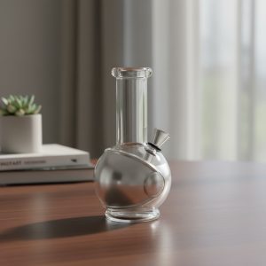 6″ Round Base Mini Glass Bong (JBLMIN-07-1C)