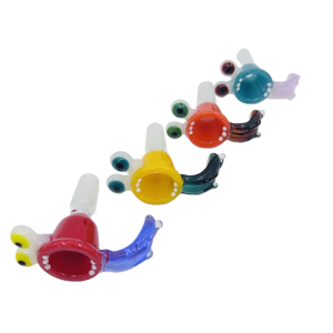 Color Handle Glass Bowl - Assorted (CC483)