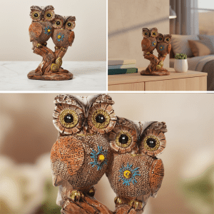 Owl Figurine Animal Craft Creative Tabletop Ornament for Cabinet Bedroom (CDYWL-2518)