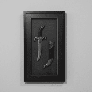 Knife Frame Black Display Wall Glass Mounted Décor (CDYWL-2558)