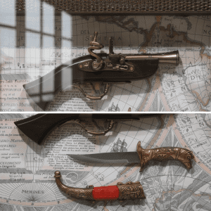 Knife Frame white Display Wall Glass Mounted Décor (CDYWL-2559)