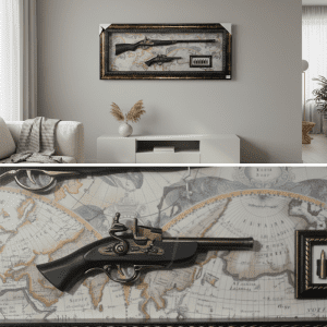 Box Frame with Toy Gun Inside (CDYWL-2563)