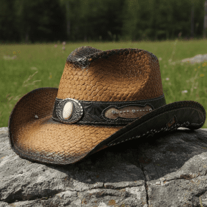 Western Cowboy Hat Unisex With Accessories -Brown (CDYWL-2582)