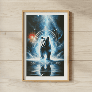 Picture Frame With Wood Frame - Wild Bear (CDYWL-2614)