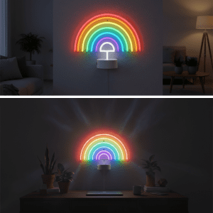 Rainbow Shape Neon Light For home Décor (CDYWL-2631)