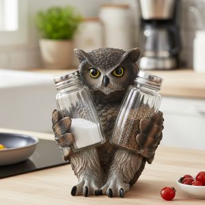 Owl Salt & Pepper Shaker Holder (CDYWL-2632)