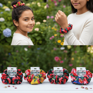 Kokum Floral Hair Scrunchie - (Floral 923)