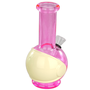 6″ Round Base Mini Glass Bong (JBLMIN-07-1F)