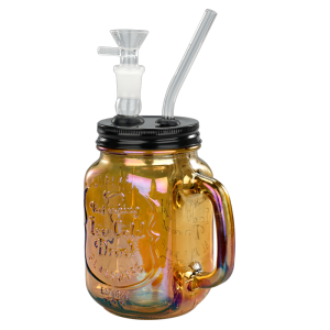 5.5''Juice Cup Glass Bong-Surface Painting Colors - Brown (JTOP01.1005A)