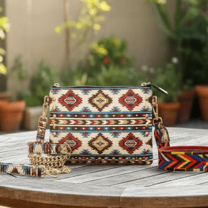 Ladies Indigenous Art Handbag - Wallet  (NTVP002)