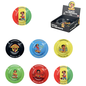 Honey Puff Paper Rolling Round Tray - Mixed Designs (P1214)