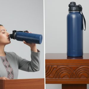 720ml Thermos bottle with lid and Carabiner (SMKZ 148 - Dark)