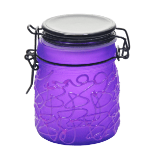 Spider Web Design Storage Jar - Purple（SMKZ 139 - 150ml）
