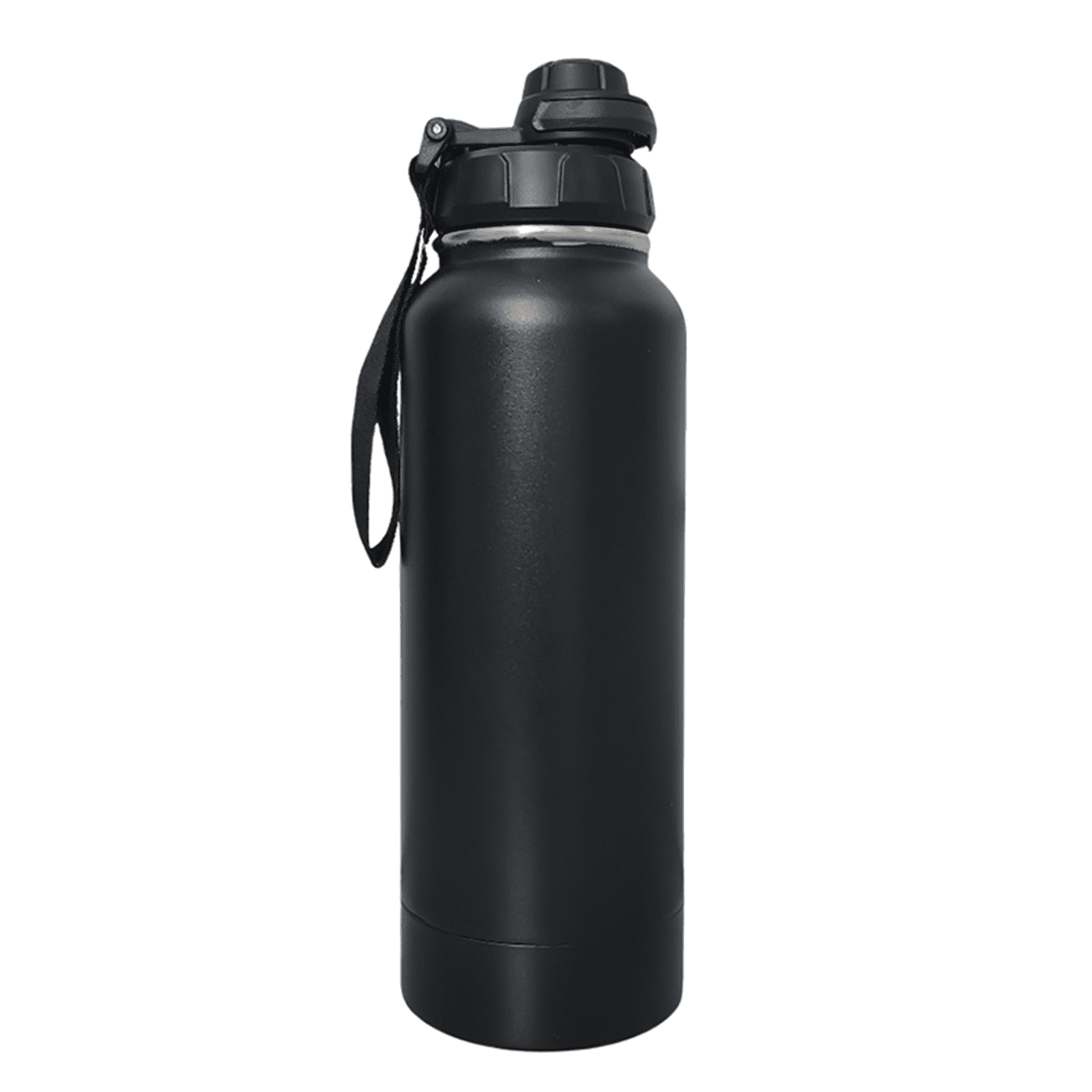 720ml Thermos bottle with lid and Carabiner (SMKZ 148 - Black)
