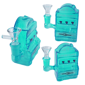 4” Lucky Jackpot Mini Water Pipe /14mm - Blue (SMKZ175)