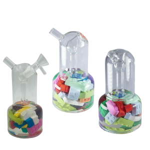 6" Center Piece Rig Waterpipe - Blocks (SMKZ214)