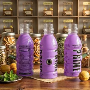 8" Prime Bottle Glass Bong - Purple (SMKZ158)