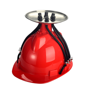 Helmet Smoking Device - Red (YD3006B)