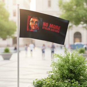 Missing Murder Indigenous woman Flag - Black (EMC082 (MMIW080)