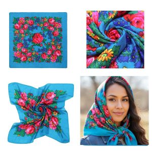 CD-Scarf-1-30 Metallic Turquoise