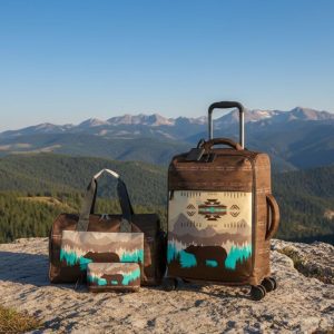 Deluxe Travel 3 Pcs Weekender Set - Legacy Trails - Bear Brown (1620-As Bear)