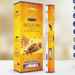 Satya Incense – Benzoin - Incense Sticks, 9''