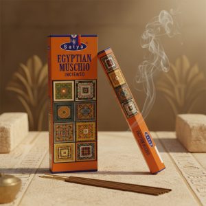 Satya Incense – Egyptian Musk - Incense Sticks, 9''