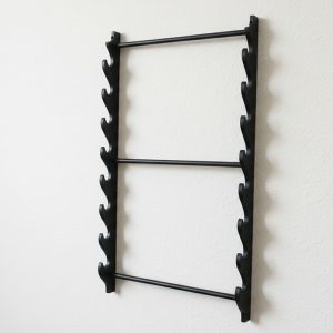 8 Pcs samurai sword wall stand.17 1/2″ W X 39 1/2″ H - Black (T532508W)