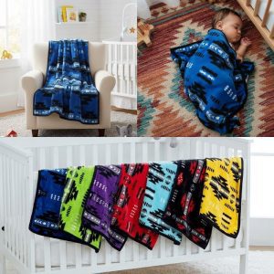 16112 Black Neon Collection Cloud Reversible Baby Blanket (1910 Black Neon)