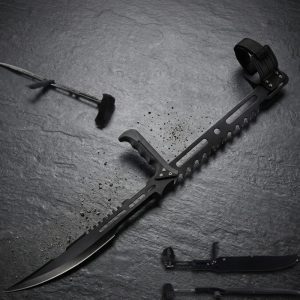 Snake Eye Tactical Blood Rayne Ninja Forearm Vampire Zombie Machete Sword - Black (SE-1809-4BK)