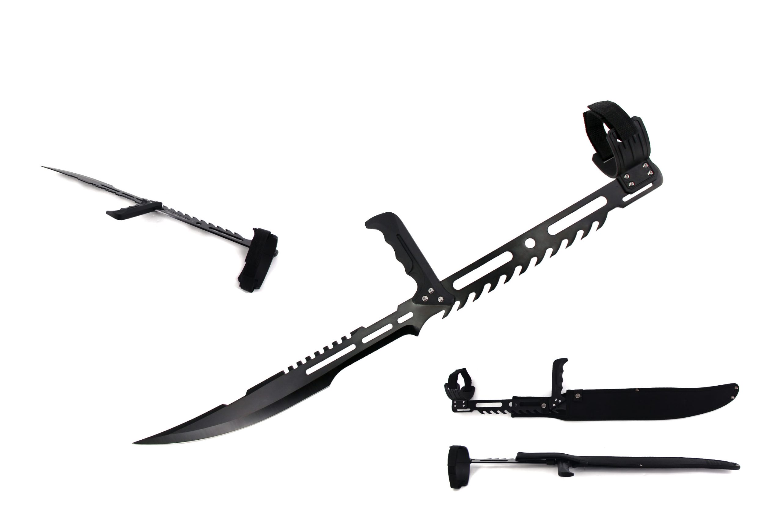 Snake Eye Tactical Blood Rayne Ninja Forearm Vampire Zombie Machete Sword - Black (SE-1809-4BK) - Image 2