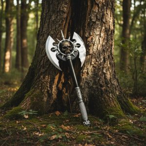 25 Inch Overall Predator Axe With Plaque (SE-710)