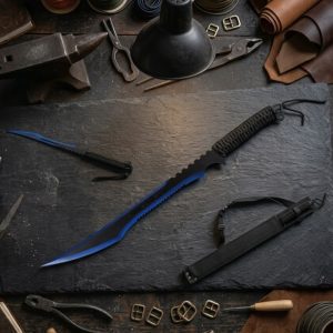 Snake Eye Tactical Ninja Sword 27" Overall - Blue (SE-741SBL)
