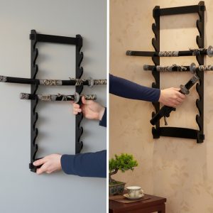 8 PC Wall Mount Sword Display Rack (WS-8W)