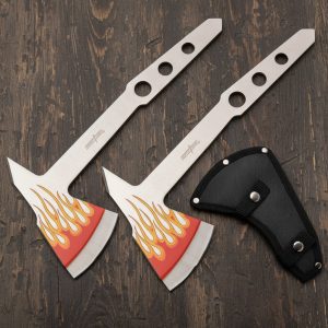 PERFECT POINT 2PCS THROWING AXE SET 9.5" OVERALL (PP-120-2FL)