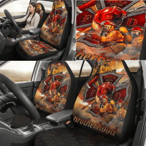 Front Car Seat Cover With Headrest Cover - Brotherhood (0715-7325)