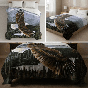 G532 Eagle Soaring, 1-Ply Queen Size Blanket (El Toro) (1501-532)