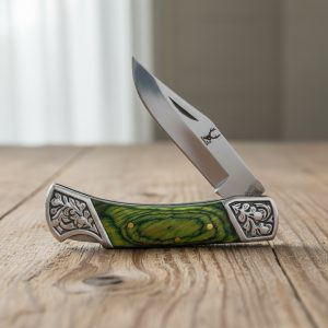 7 " F/K, green wood Handle (14559)