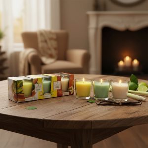 Ampliscent Votive Candles Aromatic  - (Lemongrass+Aromatherapy+Sandalwood)