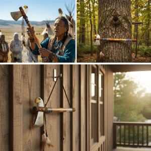 Eagle Design Wall Hanging Hand Crafted Wooden Tomahawk - (CD-4510)