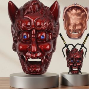 9"X6 1/2" Demon Face Sai Holder - Red (T5004RD)