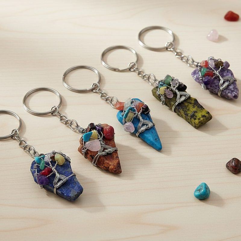 Acrylic Circle Tree Of life Key Chain (TOL-KEY) - Image 2