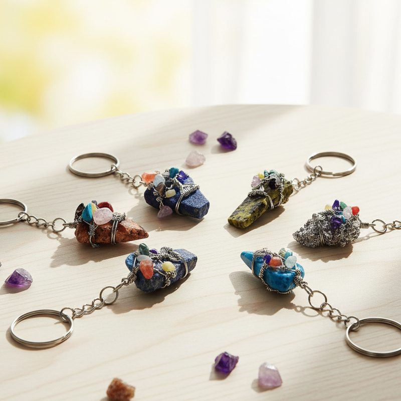 Acrylic Circle Tree Of life Key Chain (TOL-KEY)