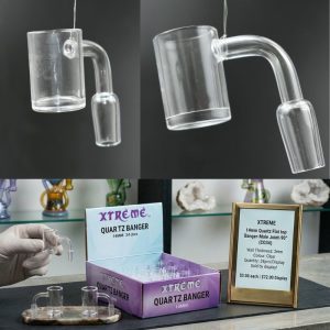 Xtreme 14mm Quartz Flap top Banger-Male Joint-90° (CO34)