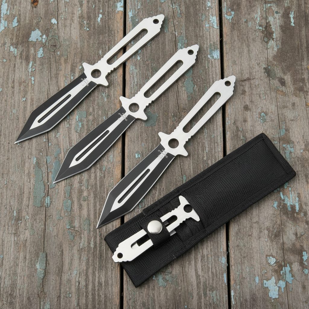 8" Snake Eye Tactical 3PC Throwing Knives Set (SE-1968-S3-P1)