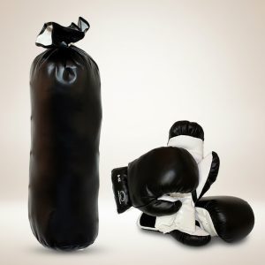 8oz Black Punching Bag Set (122-08)
