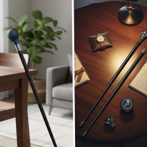 36.5″ Shift Knob Style Walking Cane – Sport – Black -  (T28102BK)