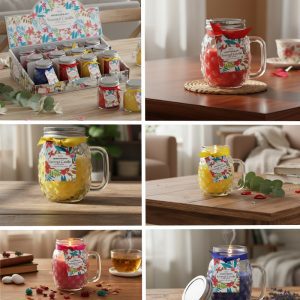 12 Pcs Assorted Scented Candle Display (CDYWL-2566)